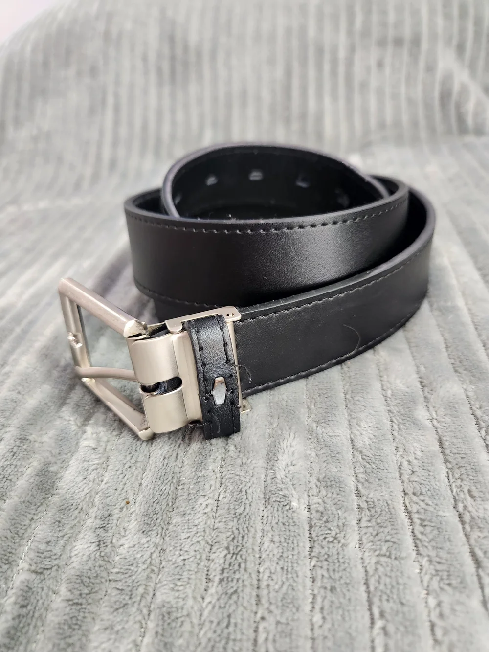 Oobe Black Unisex  black Leather Barton Belt Size M Approx. 40 in Everyday Use